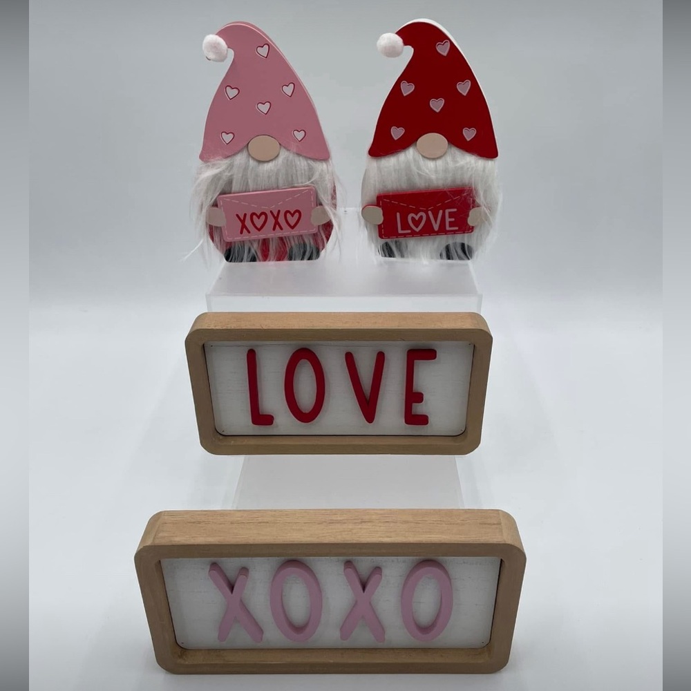 Valentine’ Day Hobby‎ Lobby Gnome and Love Sign Decor